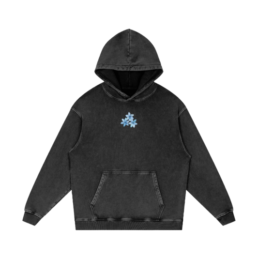 In the world but not of the world / Snow Washed Loose Cotton Hoodie