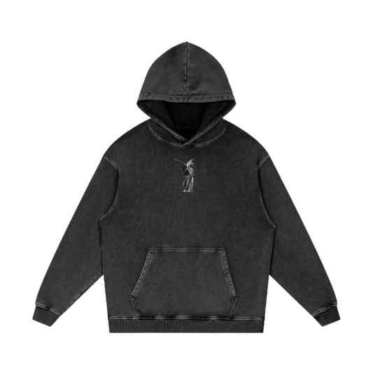 Jesus Christ is King / Snow Washed Loose Cotton Hoodie