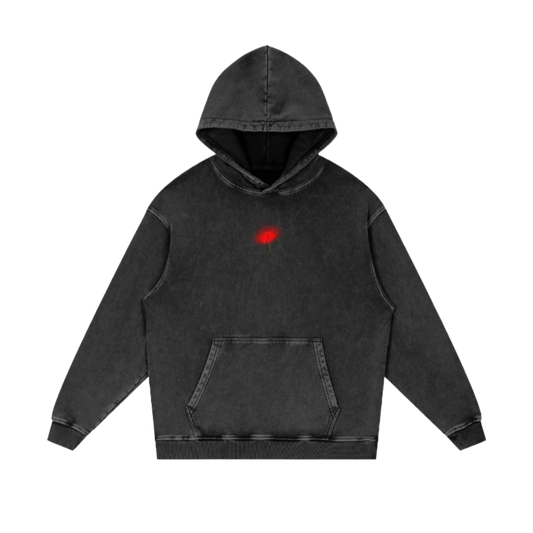 Freedom / Snow Washed Loose Cotton Hoodie