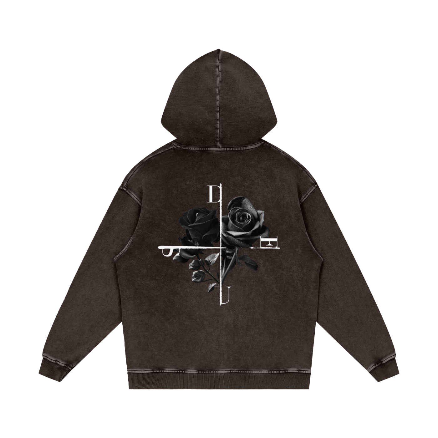 DEUS / Snow Washed Loose Cotton Hoodie