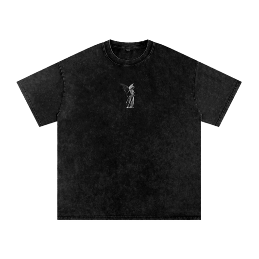Jesus Christ is king / Snow Washed Oversized Cotton T-Shirt