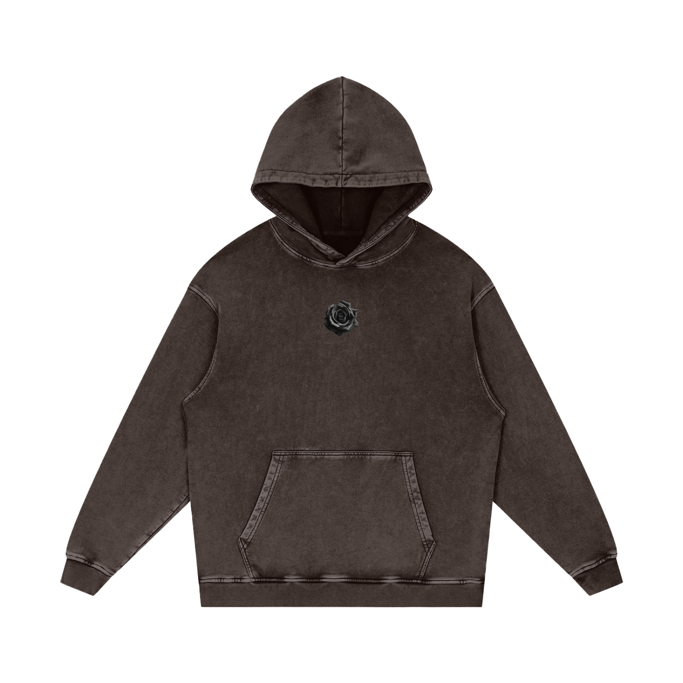 DEUS / Snow Washed Loose Cotton Hoodie