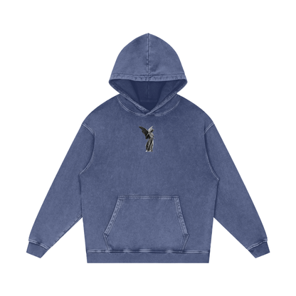 Jesus Christ is King / Snow Washed Loose Cotton Hoodie