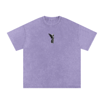 Jesus Christ is king / Snow Washed Oversized Cotton T-Shirt