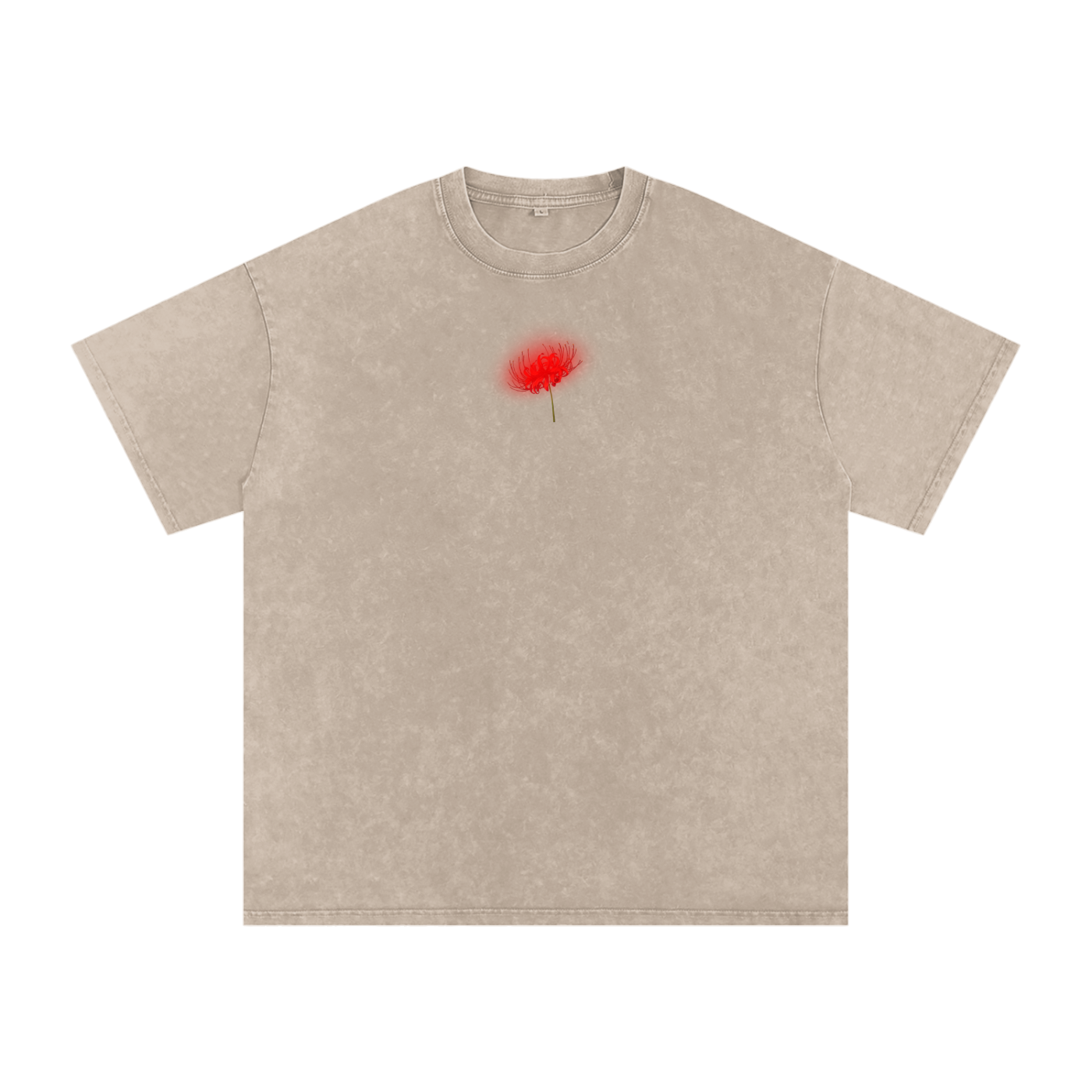Freedom / Snow Washed Oversized Cotton T-Shirt