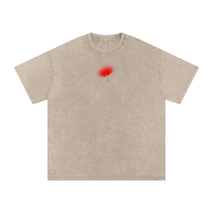 Freedom / Snow Washed Oversized Cotton T-Shirt