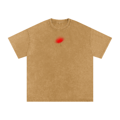 Freedom / Snow Washed Oversized Cotton T-Shirt