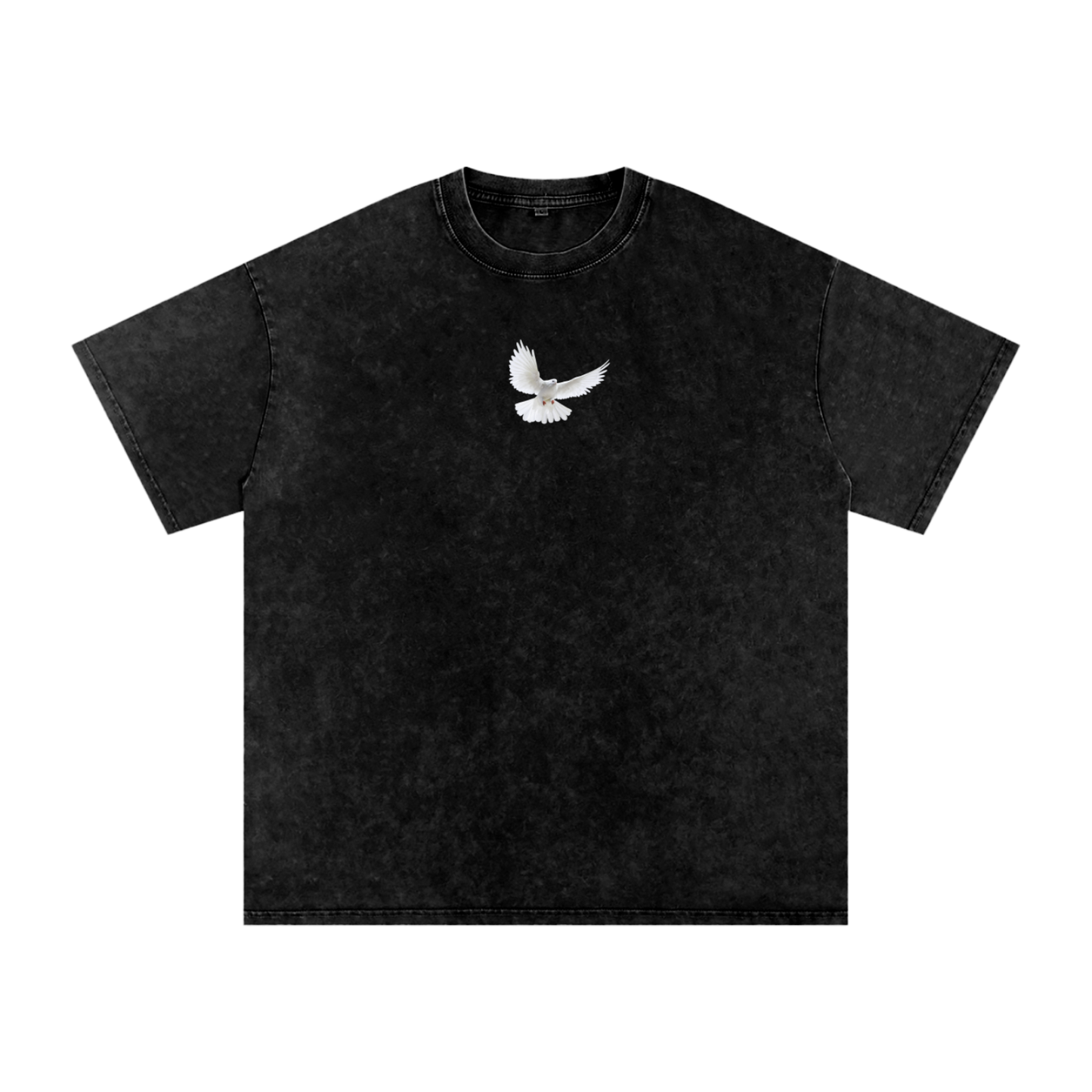Holy Spirit come / Snow Washed Oversized Cotton T-Shirt