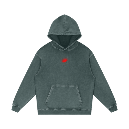 Freedom / Snow Washed Loose Cotton Hoodie