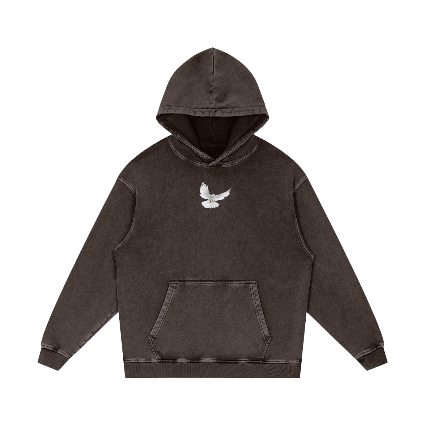 Holy Spirit come / Snow Washed Loose Cotton Hoodie