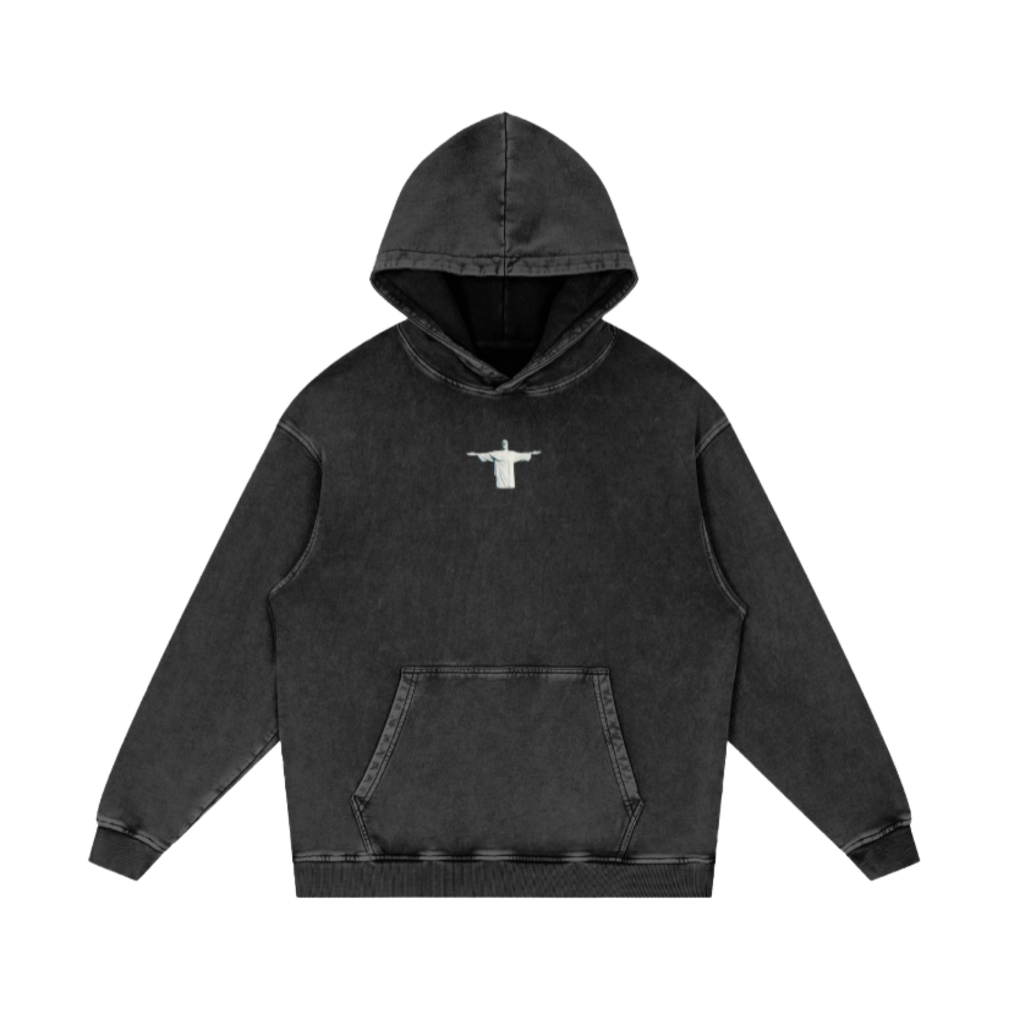 Praise Jesus / Snow Washed Loose Cotton Hoodie