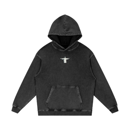 Praise Jesus / Snow Washed Loose Cotton Hoodie
