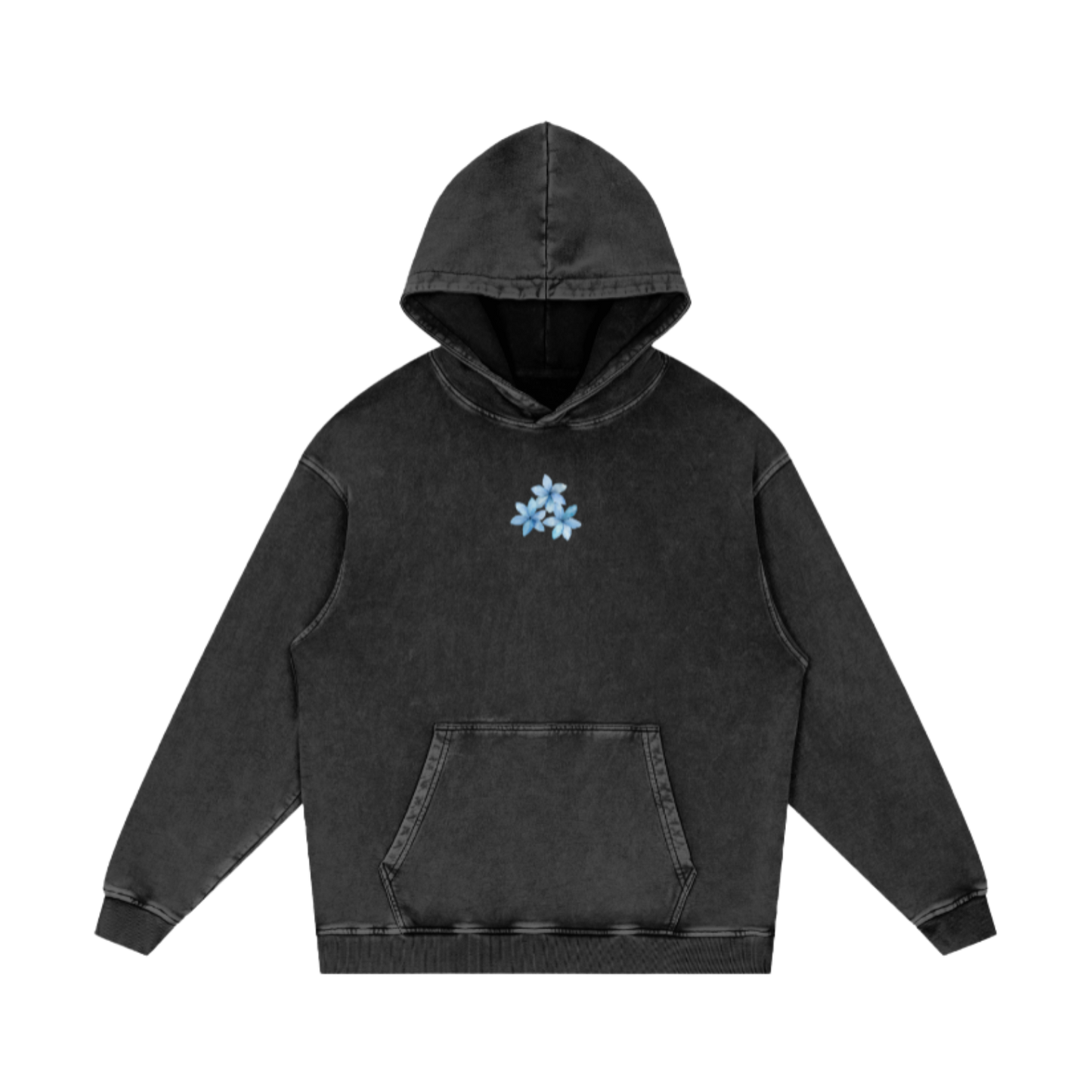 In the world but not of the world / Snow Washed Loose Cotton Hoodie