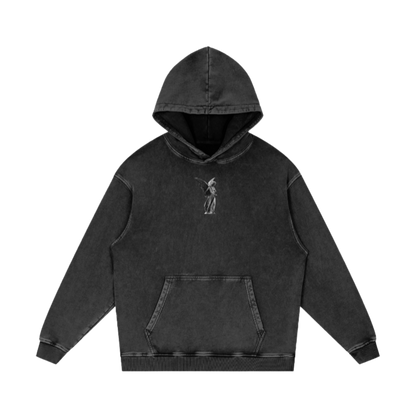 Jesus Christ is King / Snow Washed Loose Cotton Hoodie