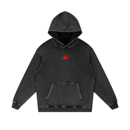 Freedom / Snow Washed Loose Cotton Hoodie