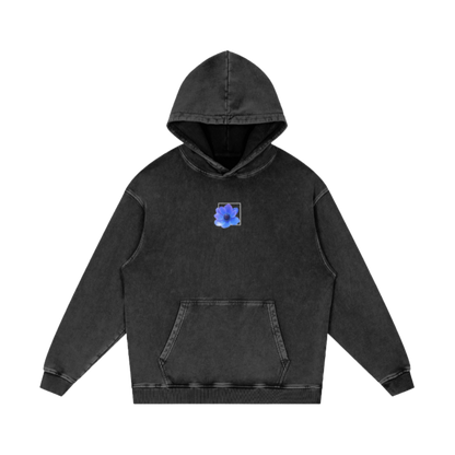 Snow Washed Loose Cotton Hoodie