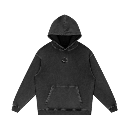 DEUS / Snow Washed Loose Cotton Hoodie