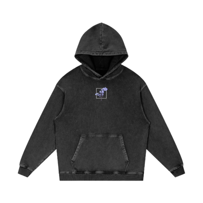 Psalm 23 / Snow Washed Loose Cotton Hoodie