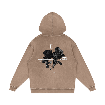 DEUS / Snow Washed Loose Cotton Hoodie