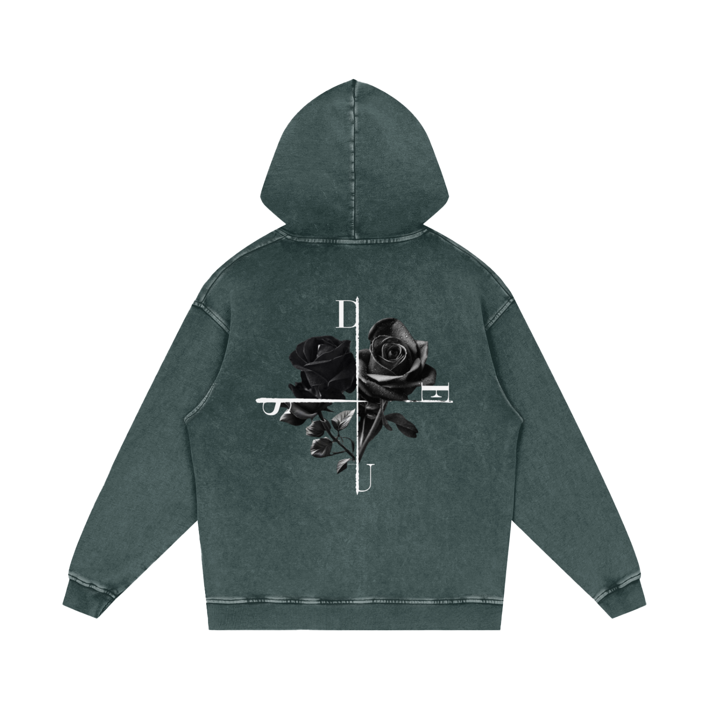 DEUS / Snow Washed Loose Cotton Hoodie