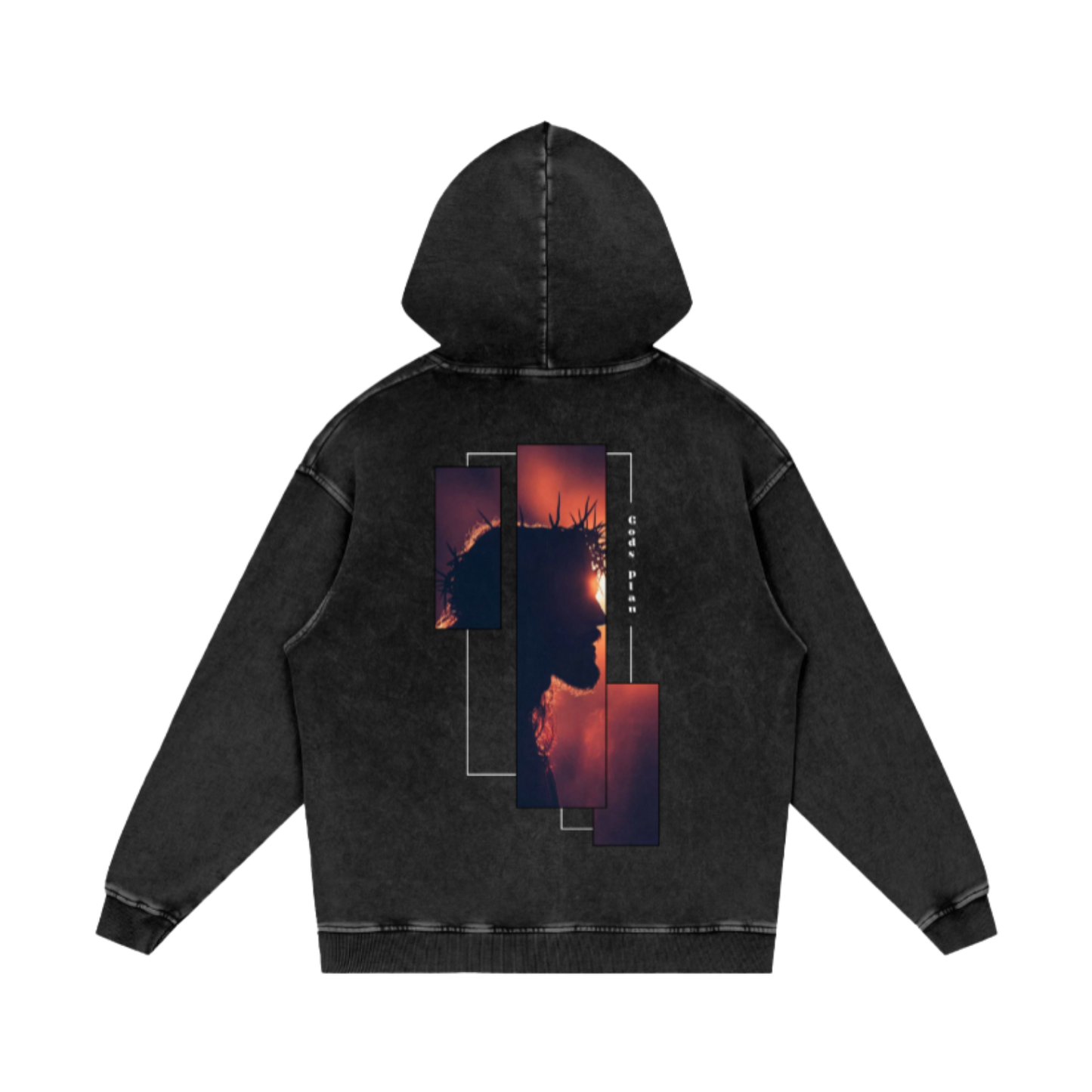 Gods Plan / Snow Washed Loose Cotton Hoodie