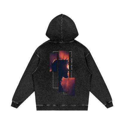 Gods Plan / Snow Washed Loose Cotton Hoodie