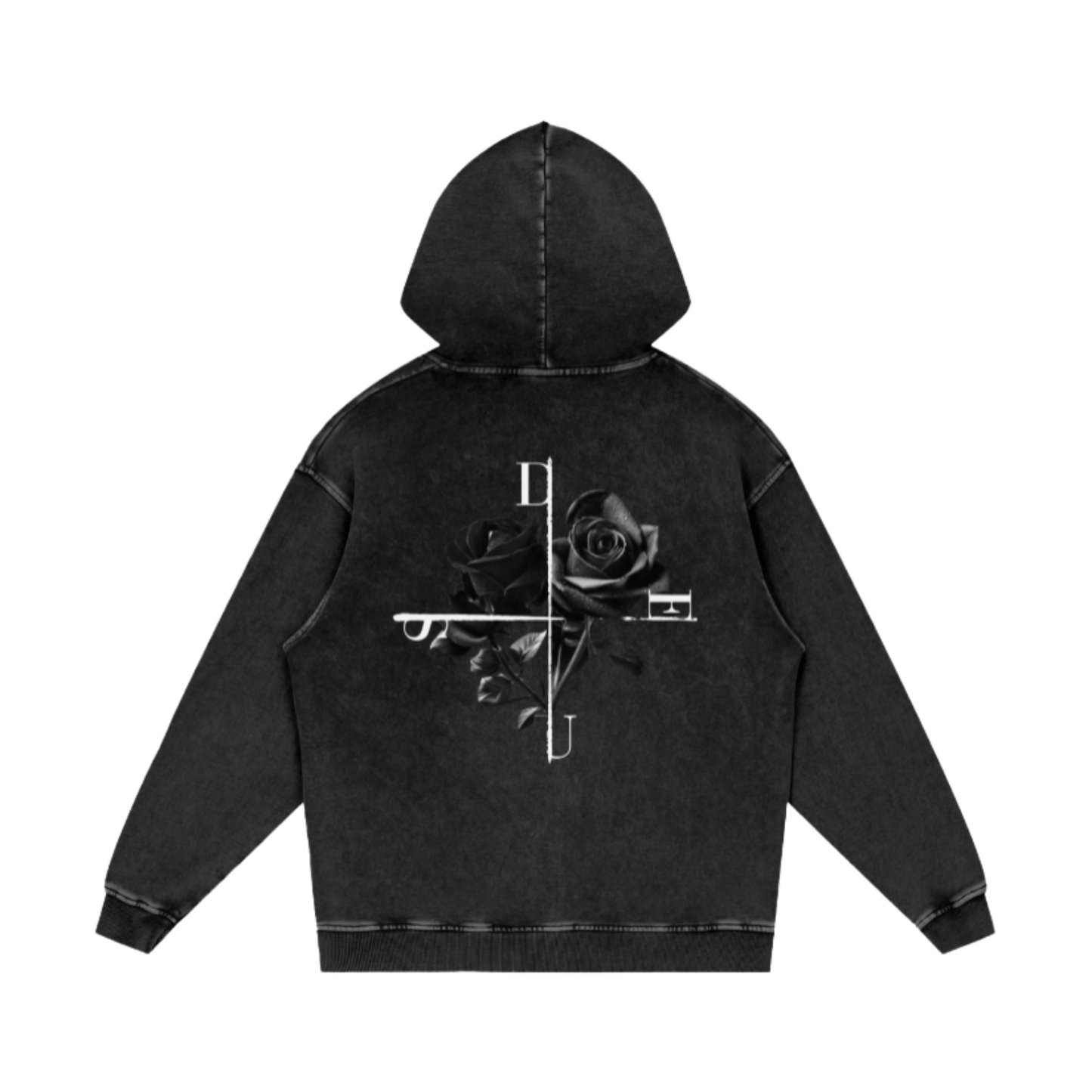DEUS / Snow Washed Loose Cotton Hoodie