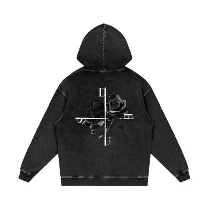 DEUS / Snow Washed Loose Cotton Hoodie