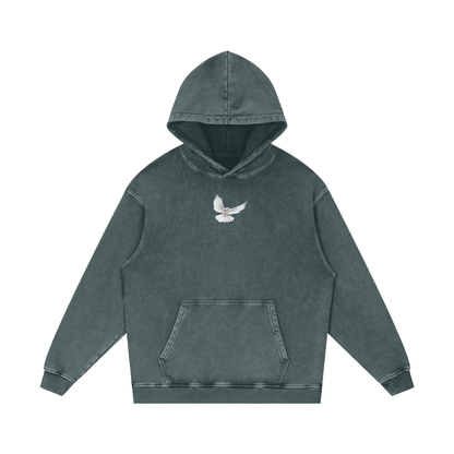 Holy Spirit come / Snow Washed Loose Cotton Hoodie