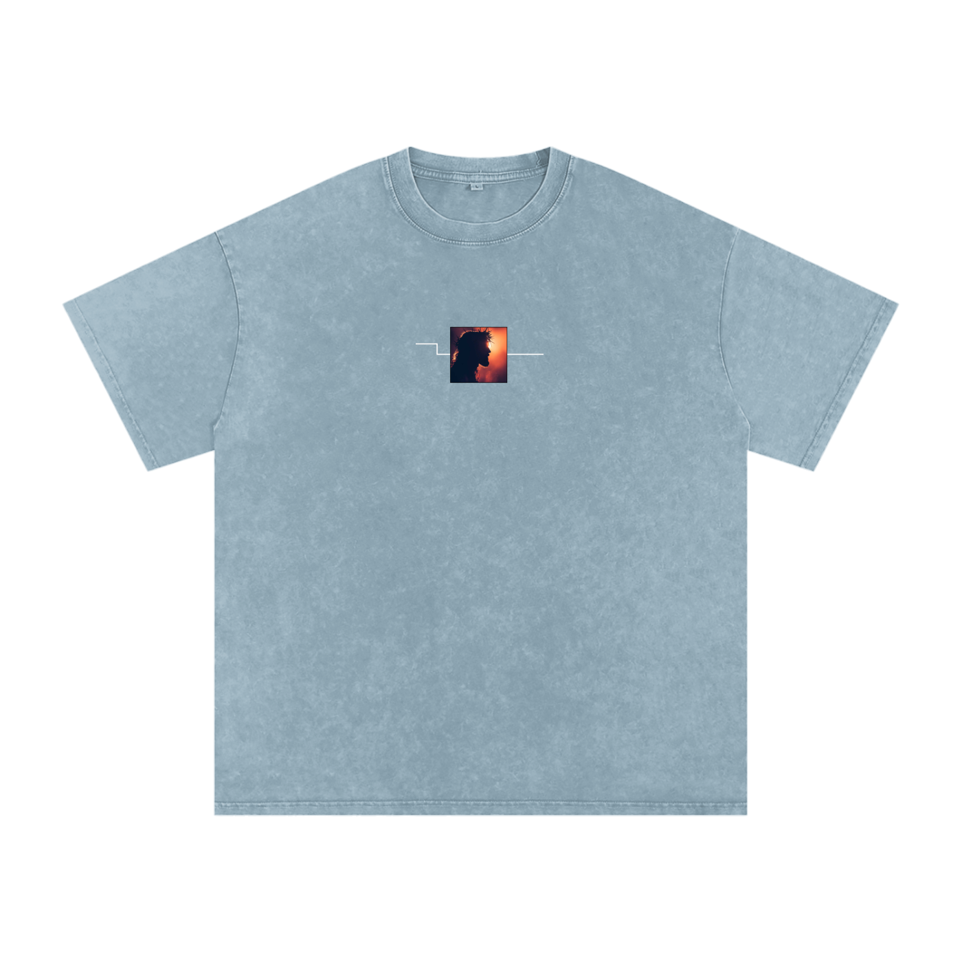 Gods Plan / Snow Washed Oversized Cotton T-Shirt