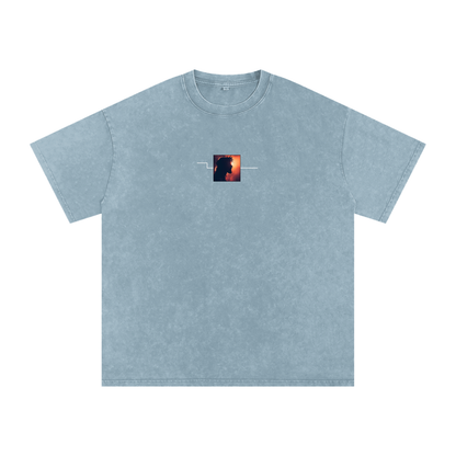 Gods Plan / Snow Washed Oversized Cotton T-Shirt