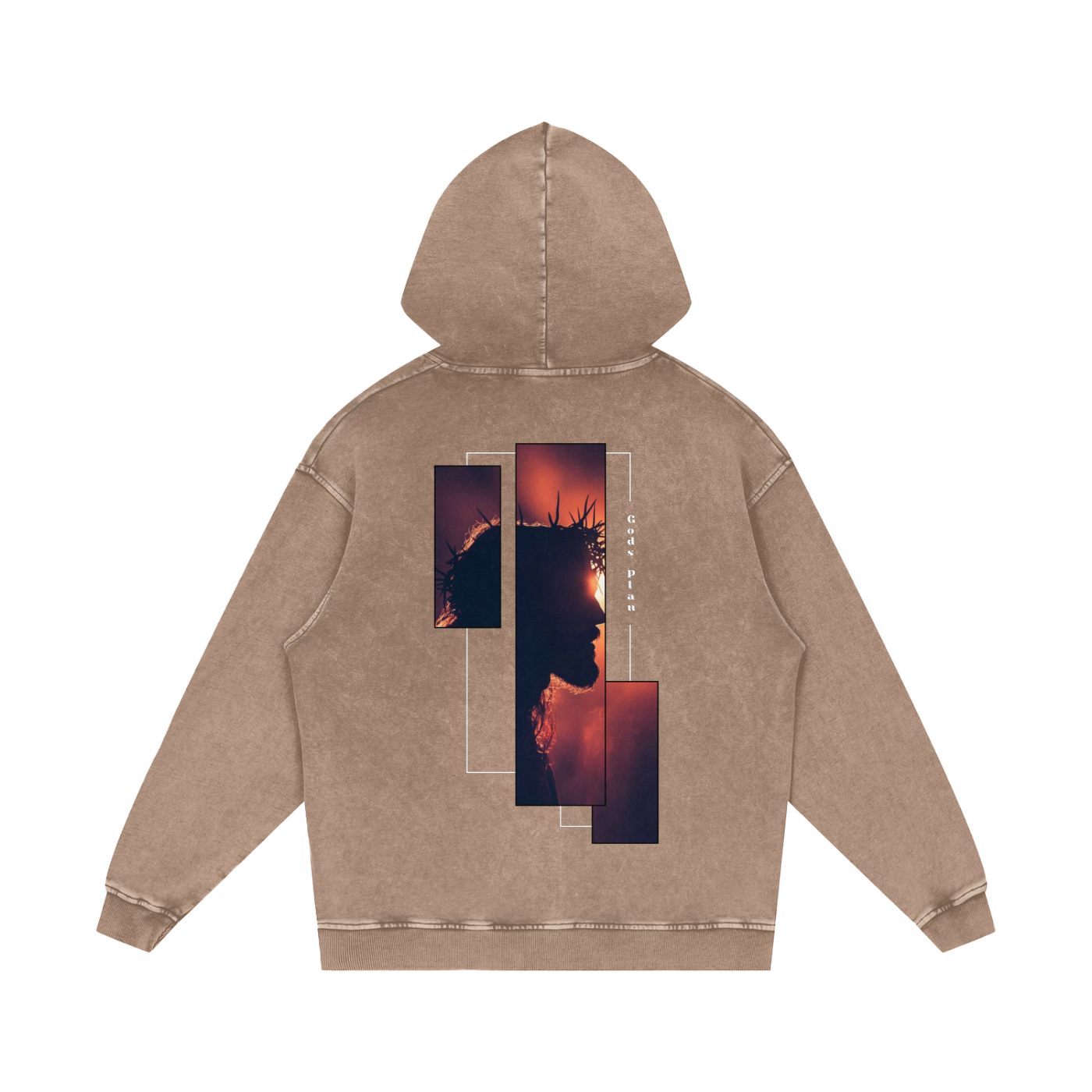 Gods Plan / Snow Washed Loose Cotton Hoodie