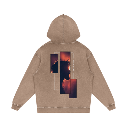 Gods Plan / Snow Washed Loose Cotton Hoodie