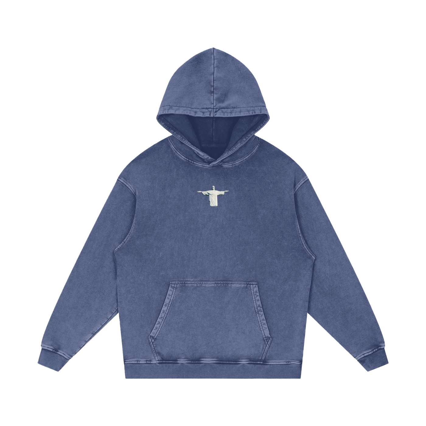 Praise Jesus / Snow Washed Loose Cotton Hoodie