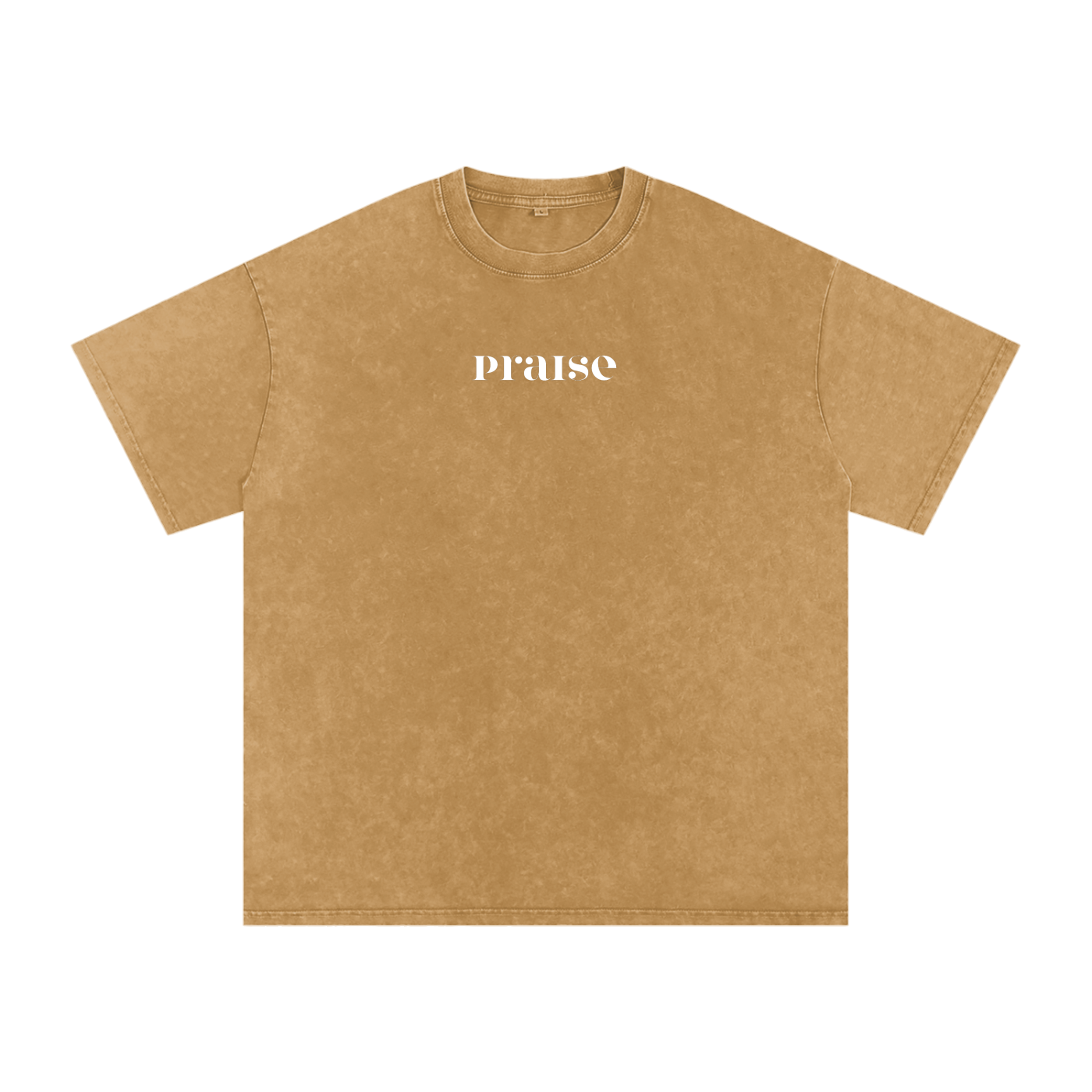 Glorify his name / Snow Washed Oversized Cotton T-Shirt