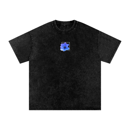 Snow Washed Oversized Cotton T-Shirt