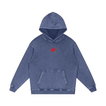 Freedom / Snow Washed Loose Cotton Hoodie