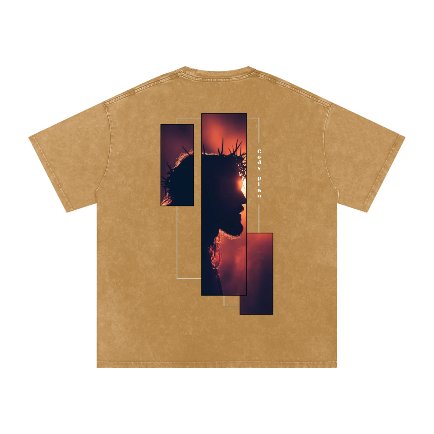 Gods Plan / Snow Washed Oversized Cotton T-Shirt