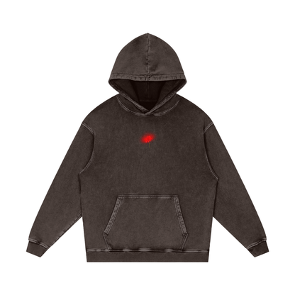 Freedom / Snow Washed Loose Cotton Hoodie