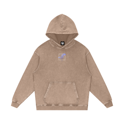 Psalm 23 / Snow Washed Loose Cotton Hoodie