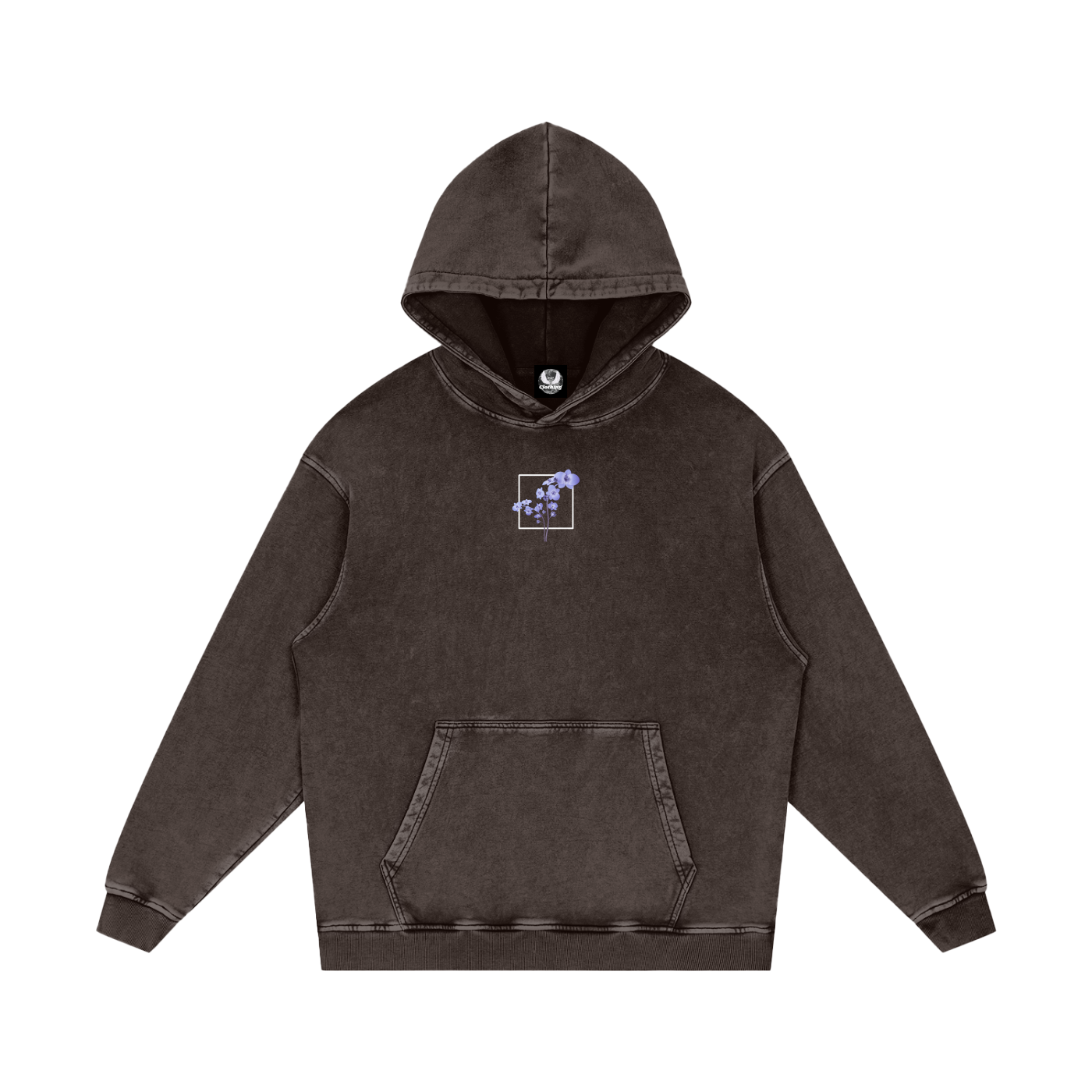 Psalm 23 / Snow Washed Loose Cotton Hoodie