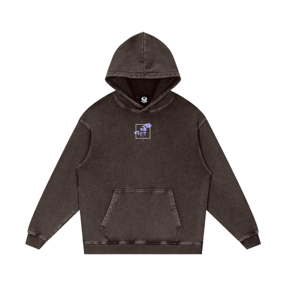 Psalm 23 / Snow Washed Loose Cotton Hoodie