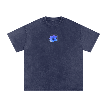 Snow Washed Oversized Cotton T-Shirt