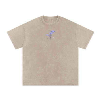 Psalm 23 / Snow Washed Oversized Cotton T-Shirt