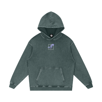 Psalm 23 / Snow Washed Loose Cotton Hoodie
