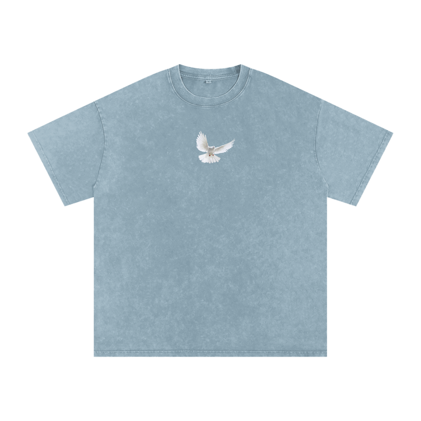 Holy Spirit come / Snow Washed Oversized Cotton T-Shirt