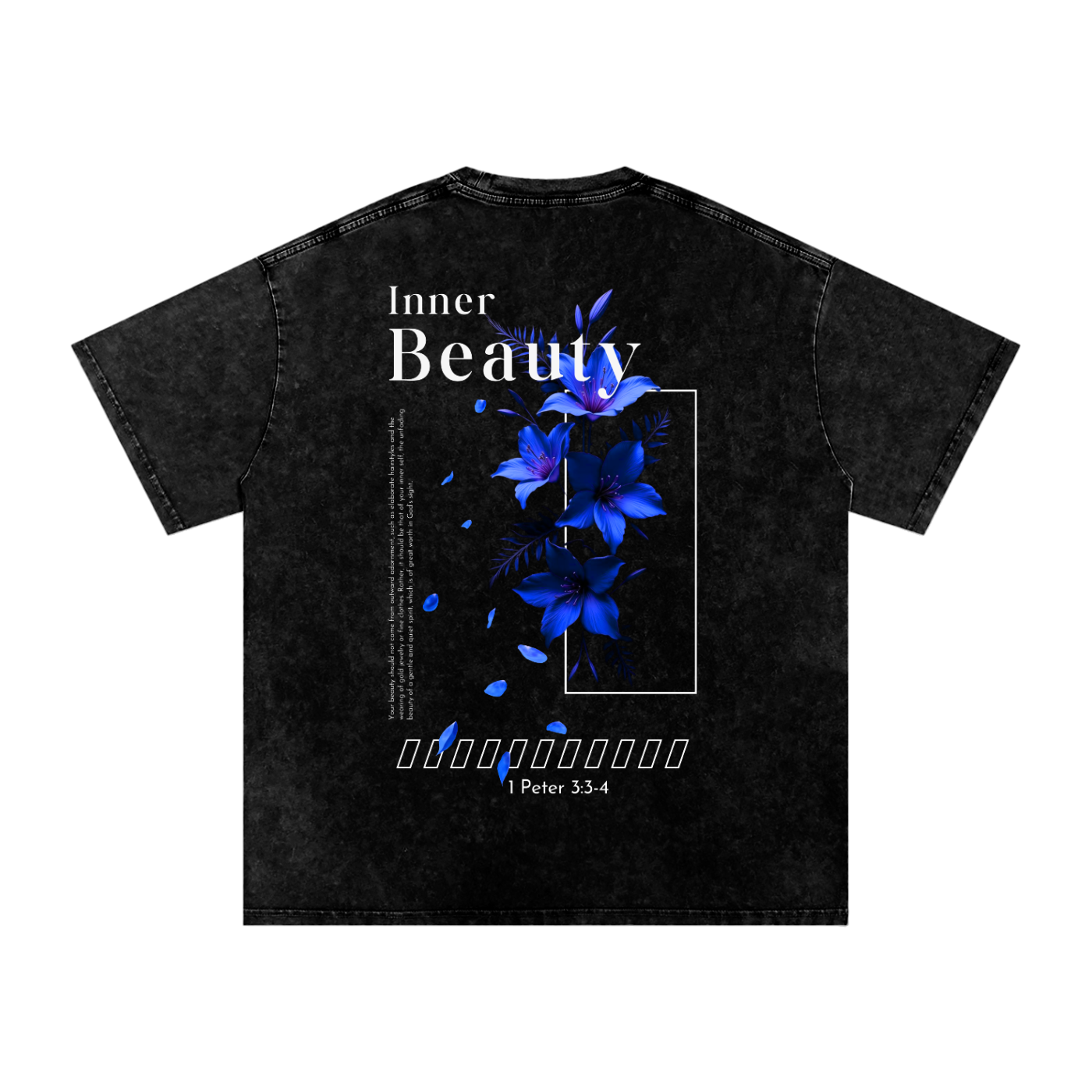 Snow Washed Oversized Cotton T-Shirt
