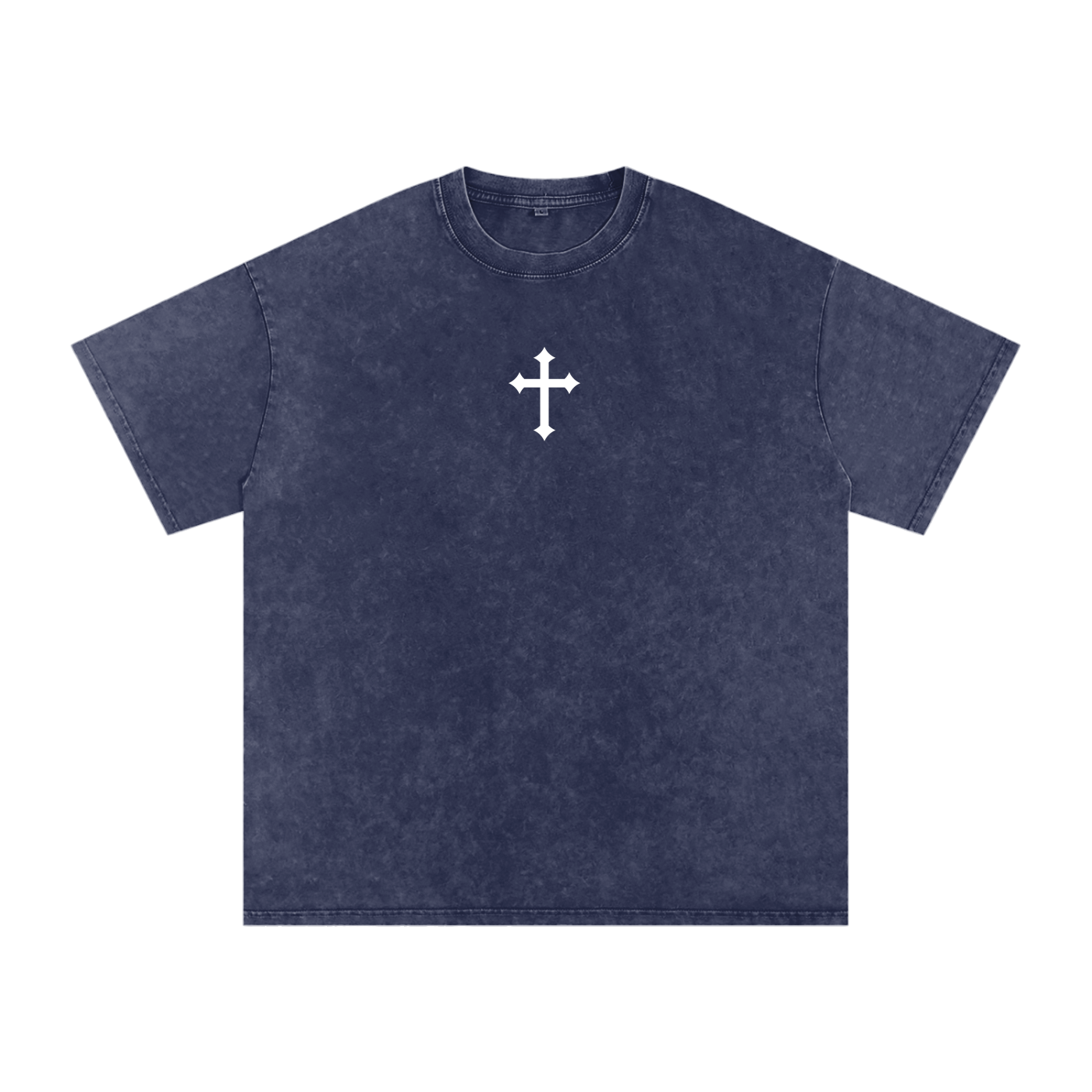 Faith / Snow Washed Oversized Cotton T-Shirt