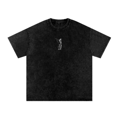 Jesus Christ is king / Snow Washed Oversized Cotton T-Shirt