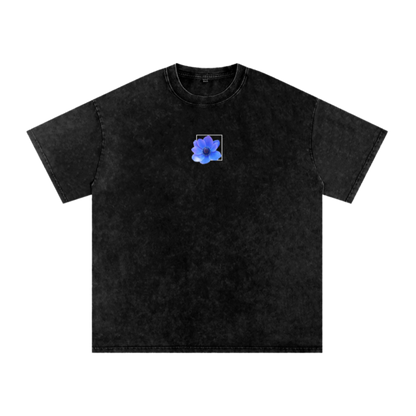 Snow Washed Oversized Cotton T-Shirt